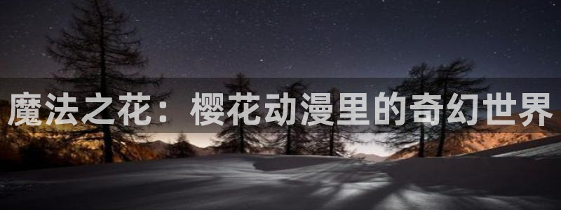 酷漫屋官网版入口：魔法之花：樱花动漫里的奇幻世界