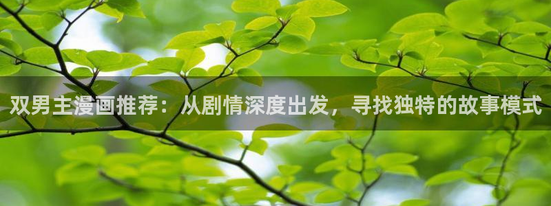 酷漫屋下载动漫全免费：双男主漫画推荐：从剧情深度出发，寻找独特的故事模式