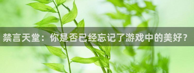 酷漫屋下载：禁言天堂：你是否已经忘记了游戏中的美好？